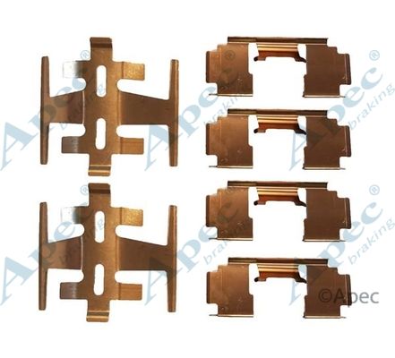 APEC BRAKING Комплектующие, колодки дискового тормоза KIT1017